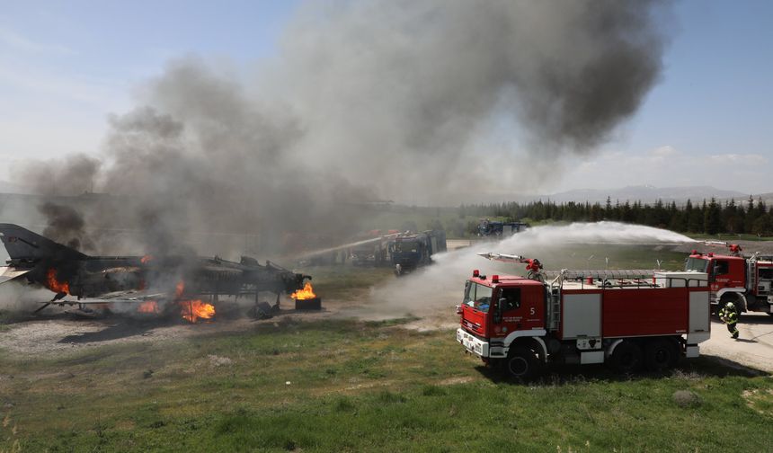 Malatya’da Dev Uçak Yangını Tatbikatı: Ekipler Nefes Kesti