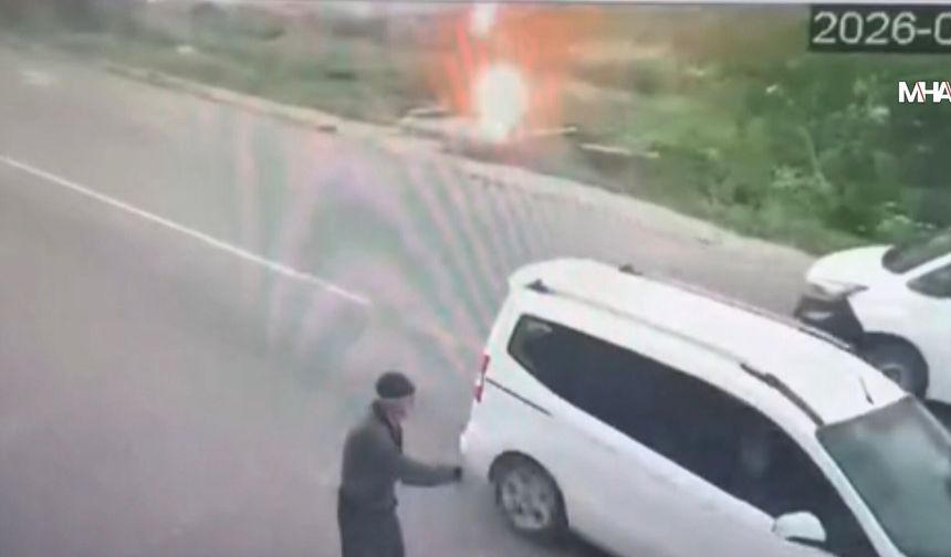 Hatunsuyu’nda Korku Dolu Anlar: Yıldırım Ağacı Vurdu