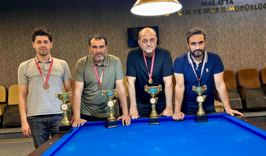 Malatya’da Artistik Bilardo Heyecanı: Dereceye Giren İsimler Belli Oldu