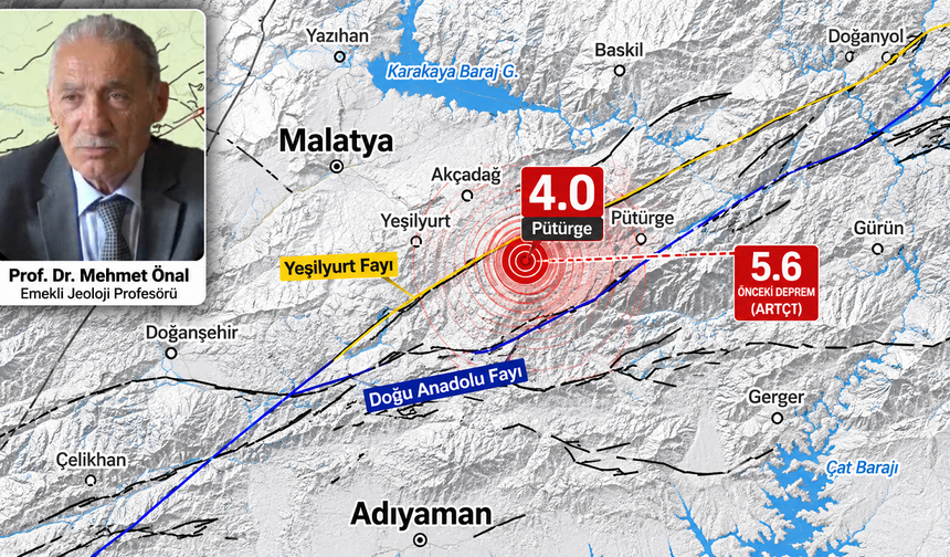 Prof. Dr. Mehmet Önal o fayı işaret etti: "Malatya merkez için asıl risk orada..."