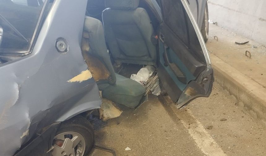 Malatya’da Tünelde Kaza! Tofaş Duvara Çarptı: 3 Yaralı