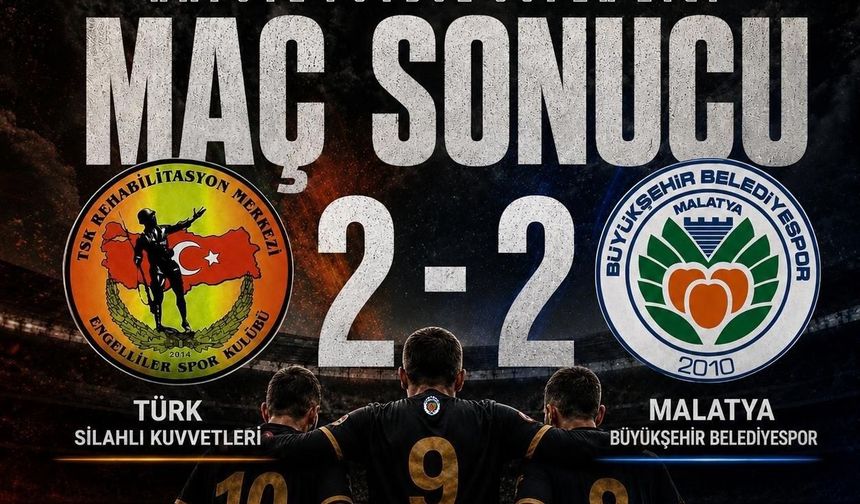 Malatya Büyükşehir Ampute Futbol Takımı Sezonu İlk 4'te Tamamladı