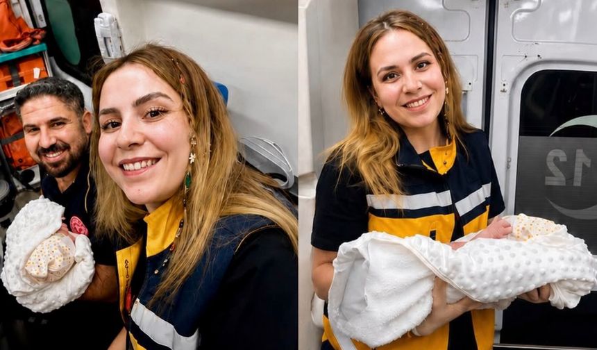 Malatya Pütürge’de Kubbe Dağı’nda Ambulans İçinde Doğum Gerçekleşti