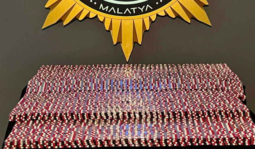 Malatya'da Narkotik Darbe: 28 Bin 630 Sentetik Ecza Hap Ele Geçirildi!