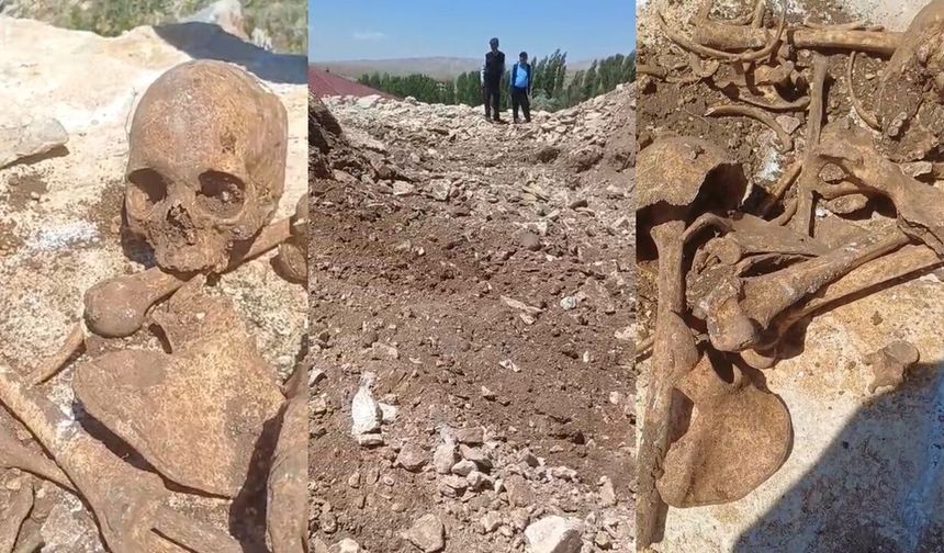 Malatya TOKİ İnşaatında Şok! İnsan Kemikleri Bulundu