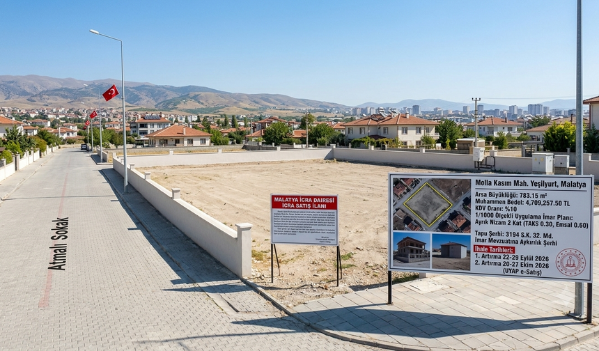Şehir Merkezine Yakın! Malatya'da Değerli Arsa Satılıyor