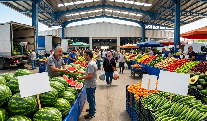 Malatya Halinde Fiyatlar Değişti! Karpuz 11 TL'ye Düştü, Bamya 270 TL'yi Gördü