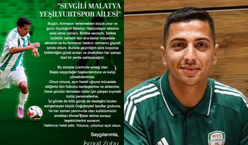 Malatya Yeşilyurtspor'da Bir Veda Daha! Bir İsim Daha Veda Etti