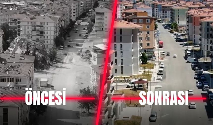 Sami Er'den Tevfik Temelli Caddesinin Öncesi-Sonrası Paylaşımı