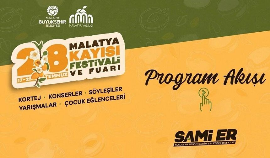 Malatya Kayısı Festivali Başlıyor! İşte Gün Gün Tüm Etkinlik Programı
