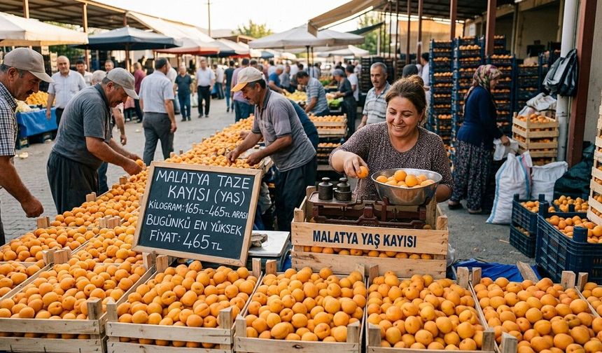 Malatya’da Kayısıda Hareketlilik! Kilogramı 465 TL’ye Kadar Çıktı