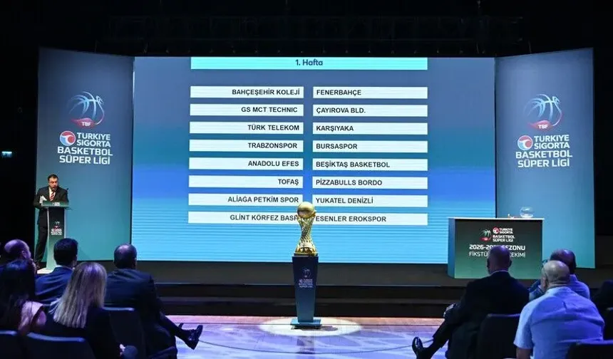 Türkiye Sigorta Basketbol Süper Ligi'nde Fikstür Çekildi! Dev Derbiler İlk Haftadan Başlıyor..