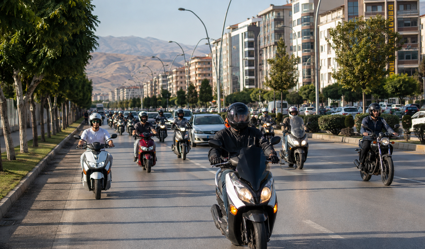 Malatya’da Motosiklet Sayısı 5 Yılda 2 Katını Aştı