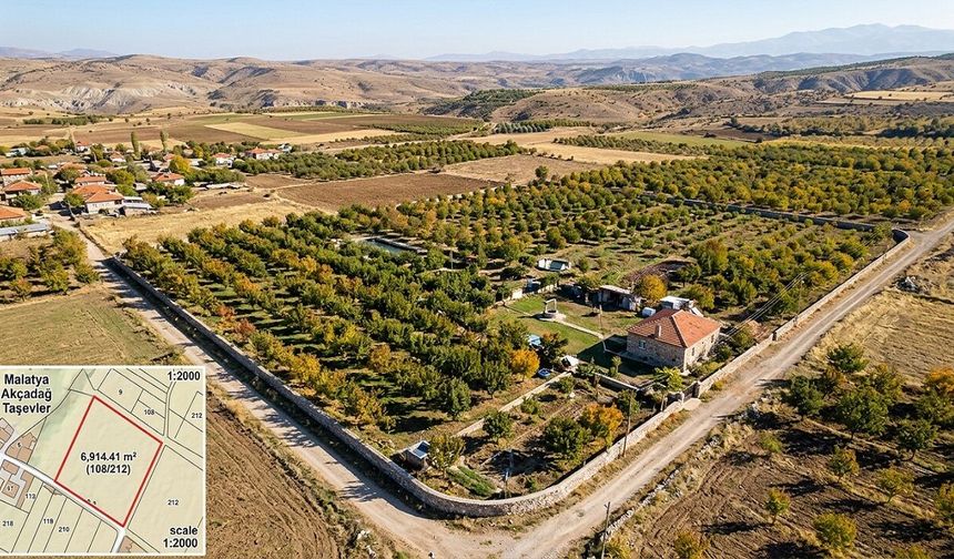 Malatya’da 6 Bin 914 Metrekarelik Bahçe İçin Satış Kararı! Değeri Dikkat Çekti