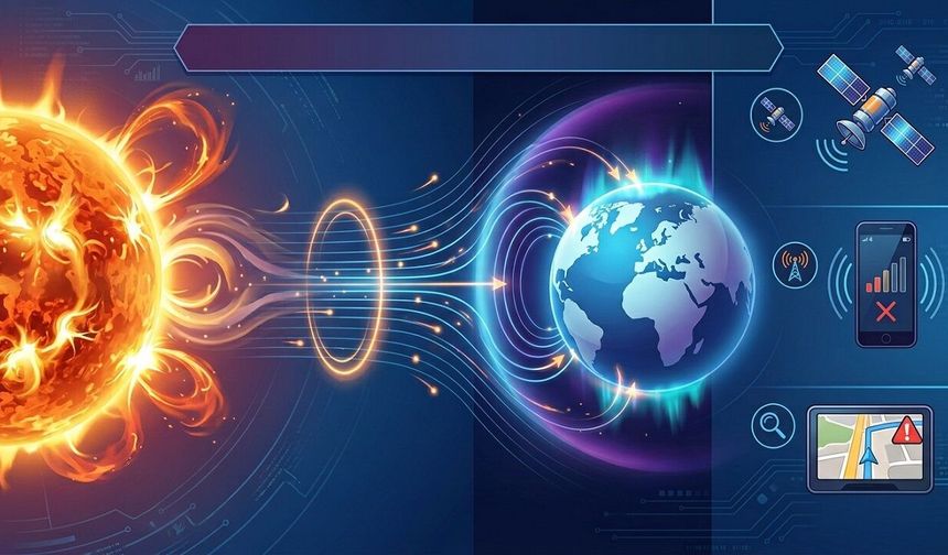 Gökyüzünde Değil, Telefonlarda ve GPS’te Hissedilebilir! Güneş Fırtınası Nedir?