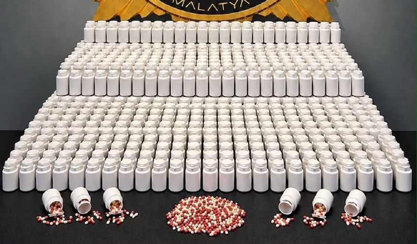 Malatya’da Dev Operasyon! Tam 44 Bin 616 Hap Ele Geçirildi