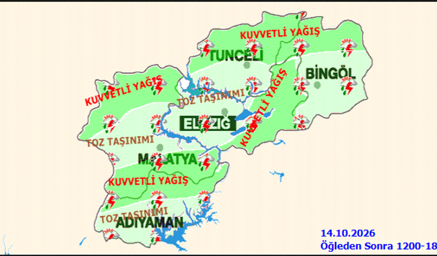 Elazığ’da Gece Soğuğu Kendini Hissettirecek! İşte İlçeler
