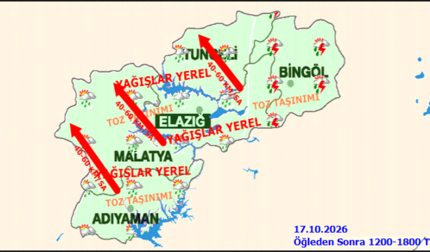 Elazığ’da 5 İlçeye Dikkat! Gece Saatlerine Kadar Sürecek