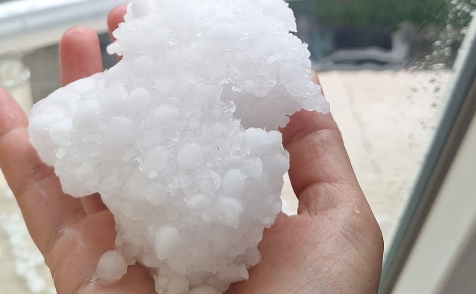 Son Dakika! Battalgazi'de Yağan Dolu Korkuttu!