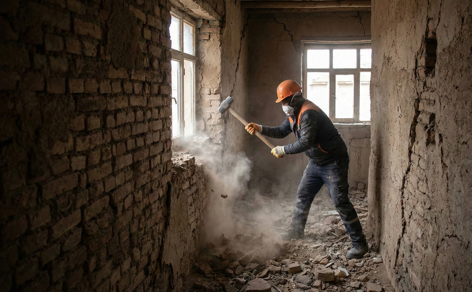 İş Makinelerinin Giremediği Binalar İçin Karar Çıktı! 'Elle' Yıkılacaklar