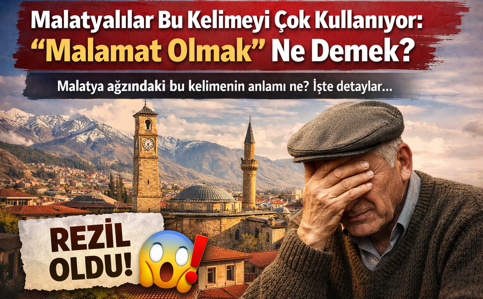 Malatyalılar bu kelimeyi çok kullanıyor: “Malamat Olmak” ne demek?