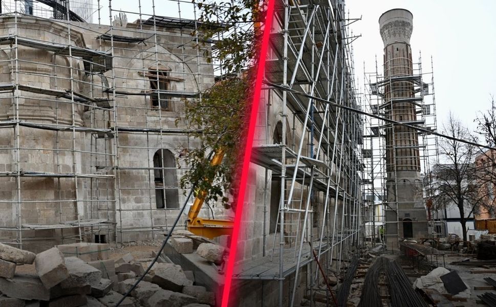 Malatya Yeni Cami Minareleri Görünmeye Başladı! İşte Son Durum