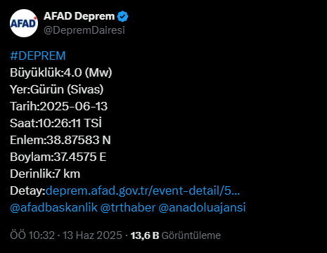Ekran Alıntısı Deprem