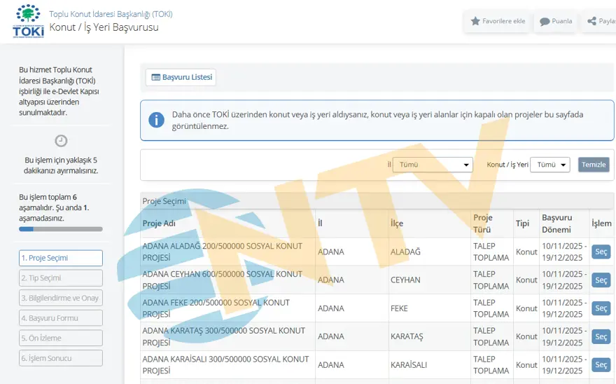 Toki Başvuru 3
