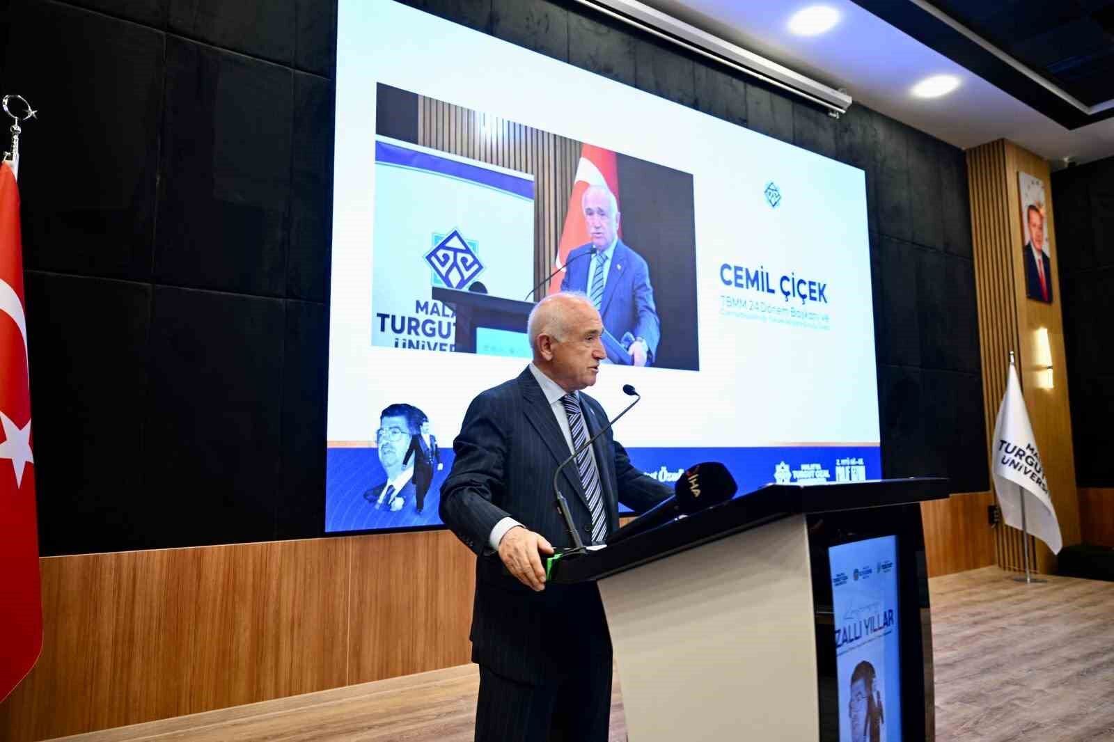 Cemil Çiçek Malatya’da Konuştu: “Özal Hayatın İçinden Gelen Bir Liderdi”