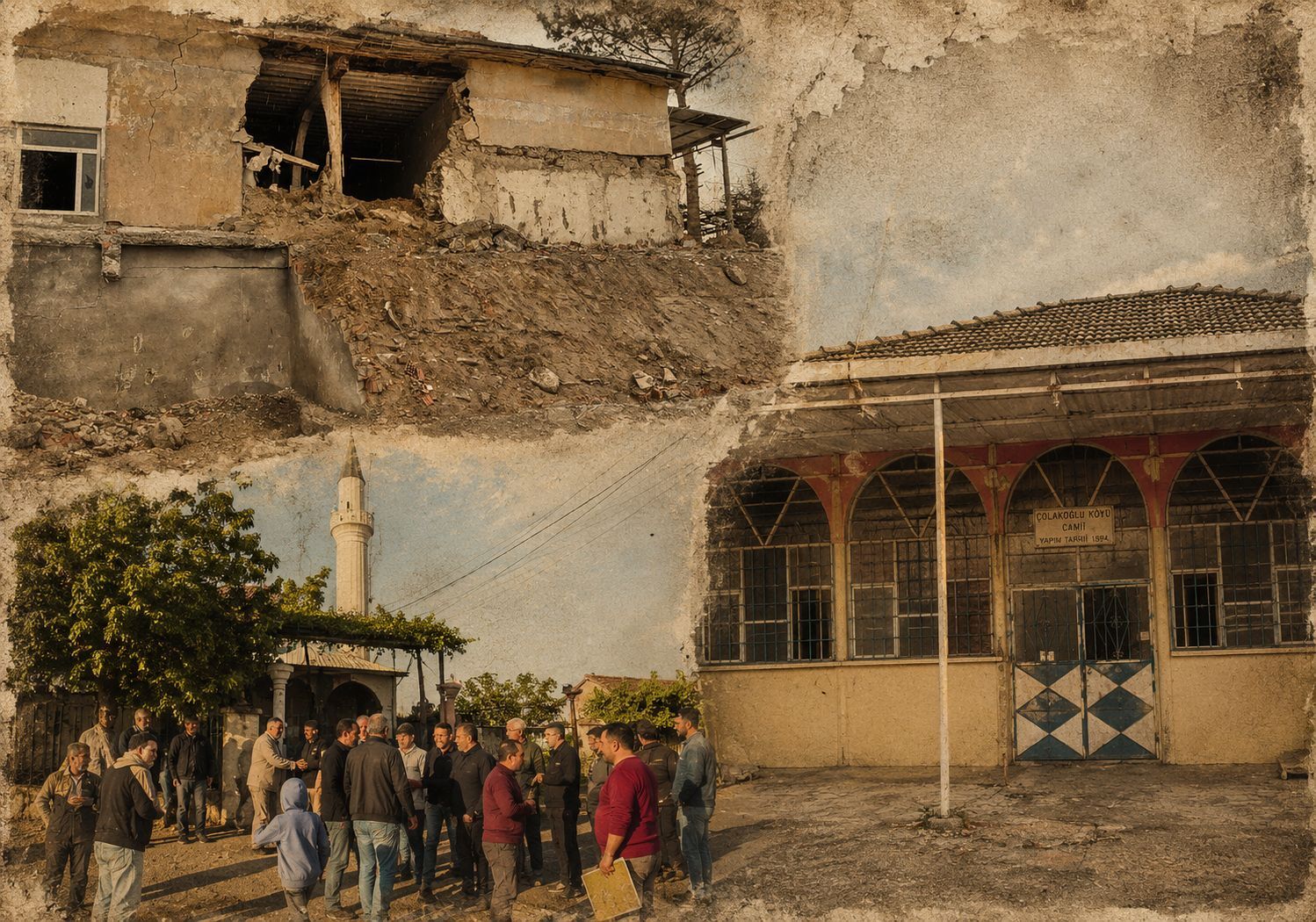 142 yıllık cami hasarlı ama cemaati bırakmıyor!