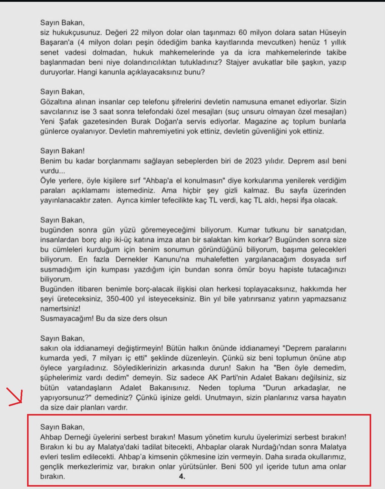 Mektup 4