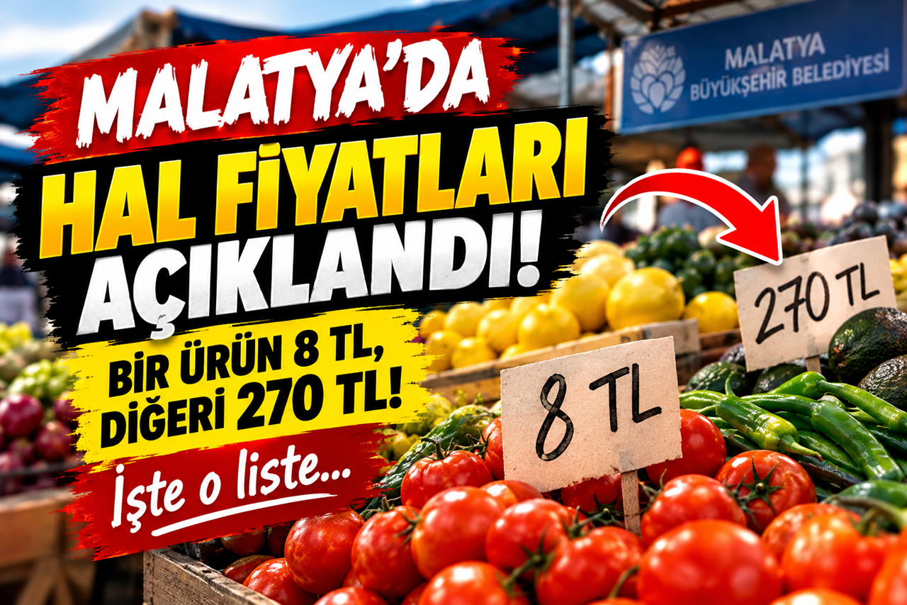 Malatya’da 8 TL’den 270 TL’ye! Haldeki Fiyatlar Dikkat Çekti