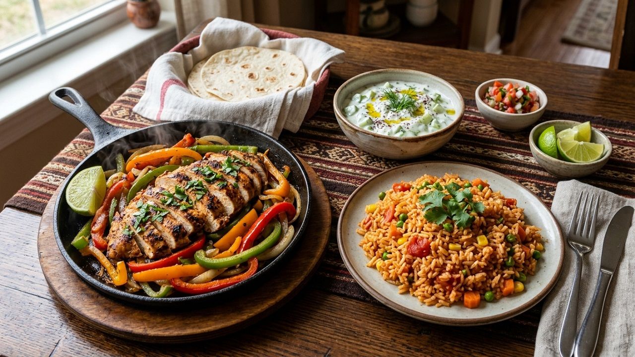 Bugün Ne Pişirsem Diyenlere: Tavuklu Fajita Ve Meksika Pilavı Menüsü!